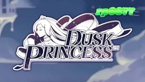 Tampilan visual slot Dusk Princess dengan tema anime fantasi dan kastil bercahaya.
