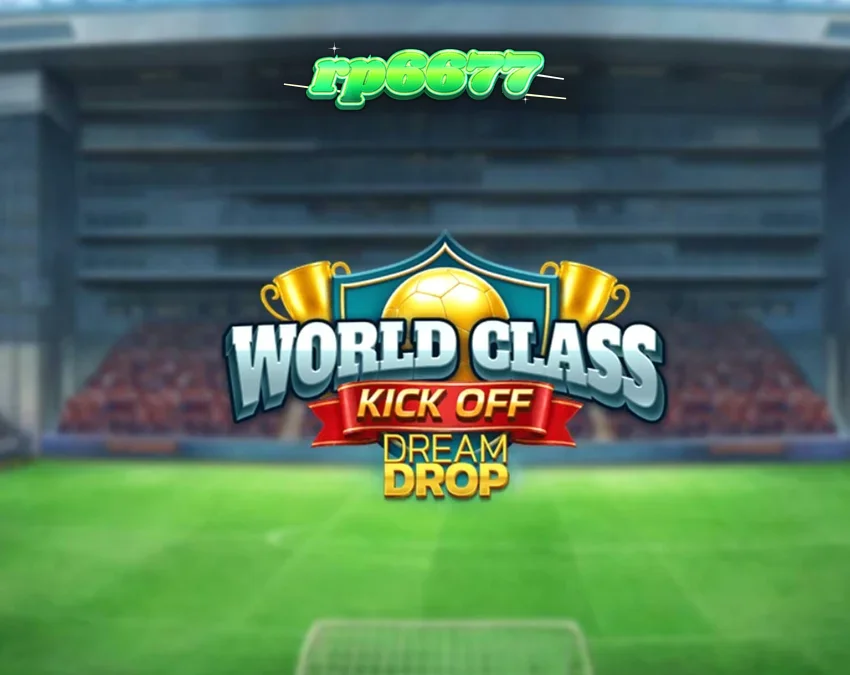 Tampilan visual retro dari slot World Class Kick Off Dream Drop